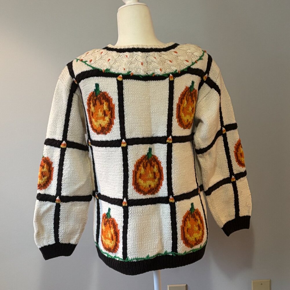 Eagle's Eye Fall Design Sweater Woman's Vintage - Picture 4 of 12